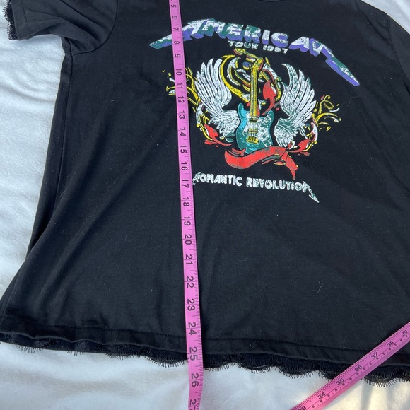 SHEIN BAND TEE W/ LACE TRIM - Picture 9 of 11